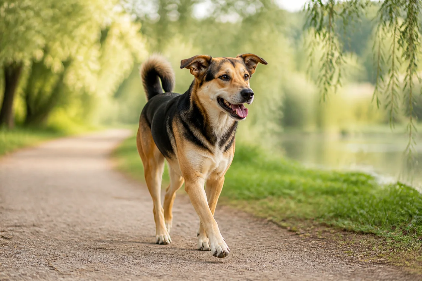 Perro adulto preparado para encontrar un hogar